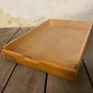 Holztablett Antik Rustikal Deko Holz Lager Kiste Tablett Loft Fabrik Werkstatt image 3
