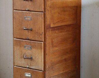 Antik Holz Aktenschrank NOG Bauhaus 1920