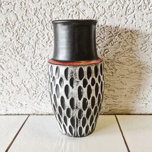 ヴィンテージ ショイリッヒ 陶器花瓶 2909 – 西ドイツ ファットラバ