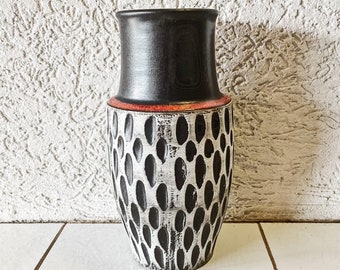 ヴィンテージ ショイリッヒ 陶器花瓶 2909 – 西ドイツ ファットラバ