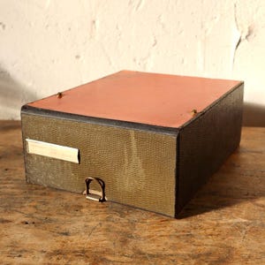 Original Hansa German Archiv Archivbox Levier Aufbewahrung Kiste Karton vintage Medizin Karteikasten