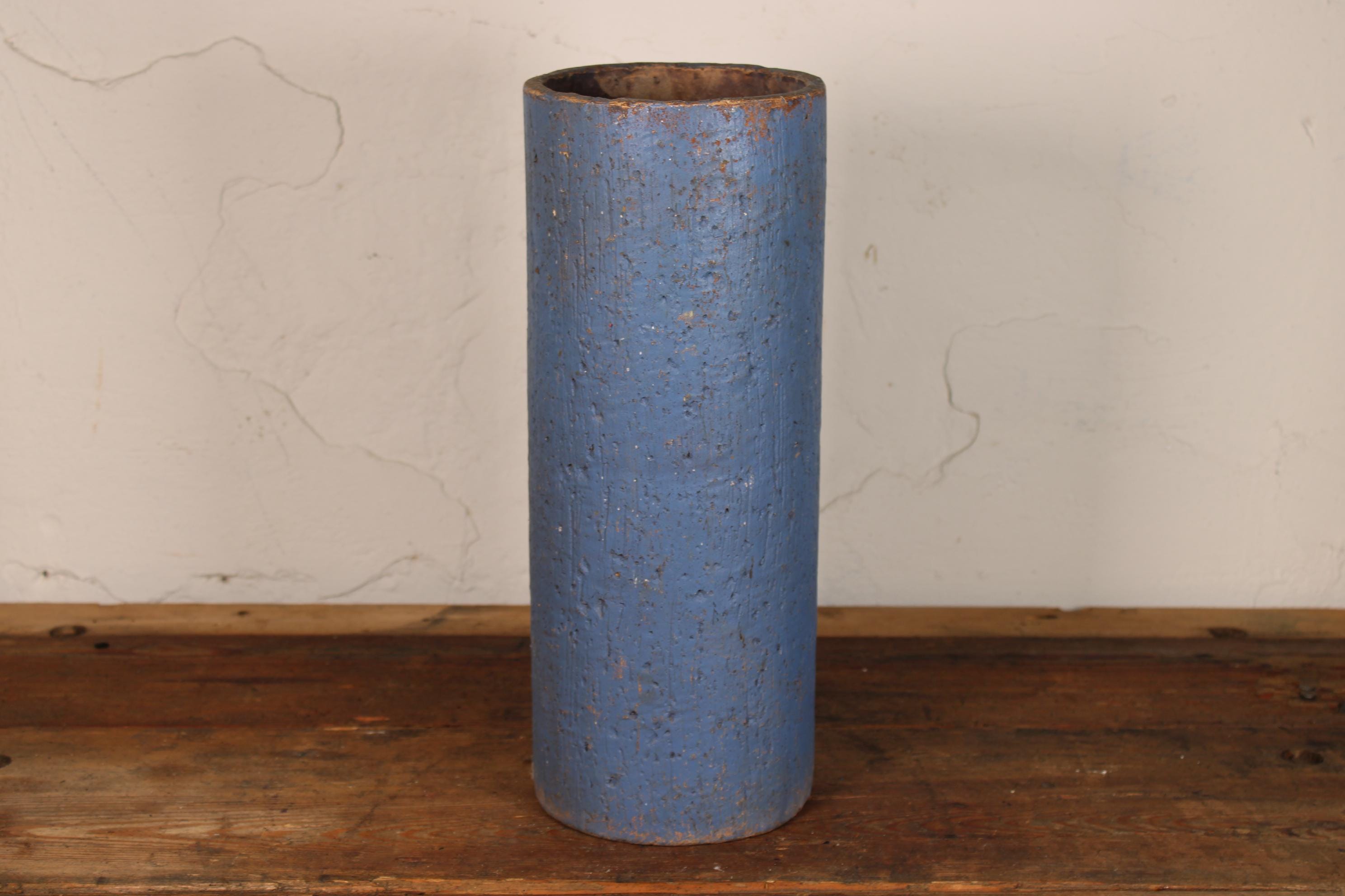 Antike Handgefertigte Steingut-vase • Vintage Keramik Blumenvase • Moderne Wohnkultur • Ø 15 cm, H 40 cm