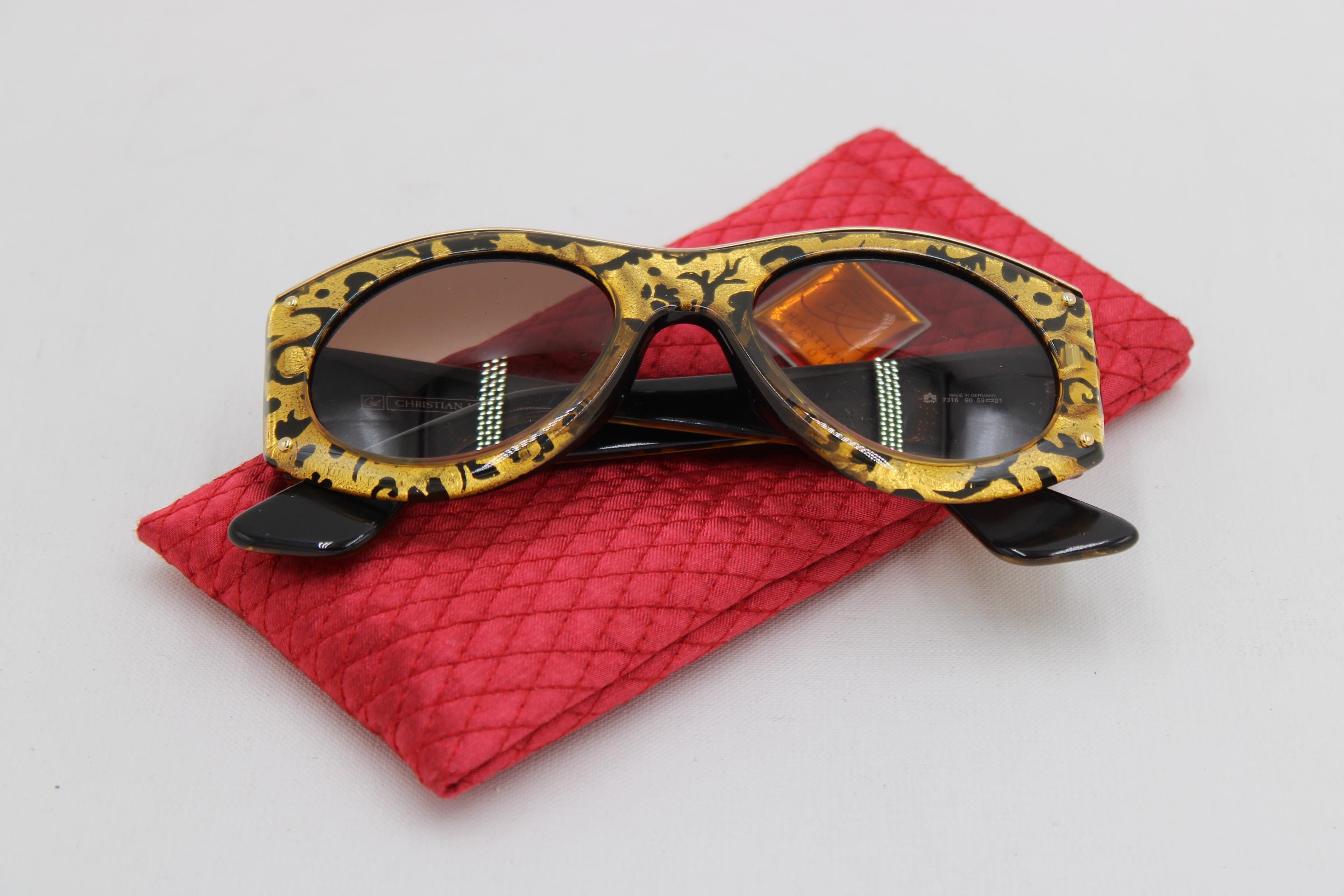 Christian Lacroix 7316 · NOS Sonnenbrille · Schwarz-gold  display picture 1