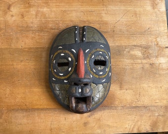 Alte Tribal Maske, Südamerika, Ethno Deko, Höhe 39 cm, Breite 27 cm