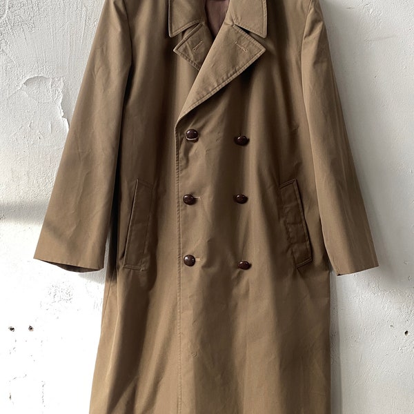Leichter Vintage Trenchcoat Langer Mantel