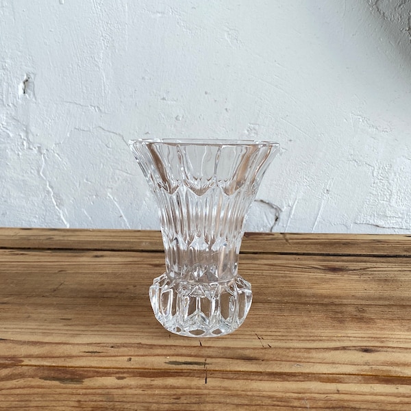 Dekorative Kristallglas Vase Retro Vintage