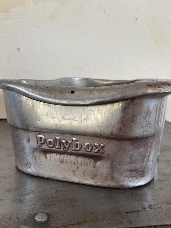 Buy Schäfer Polybox Blechkiste – Kleine Vintage Metallbox | Industrie Deko, Sichtlagerkiste, Fabrik Aufbewahrung, Patina Online in India