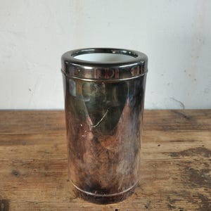 Antike versilberte Sekt Wasserkühler – Vintage Isolierkanne aus – Retro Trinkbehälter – 1960er