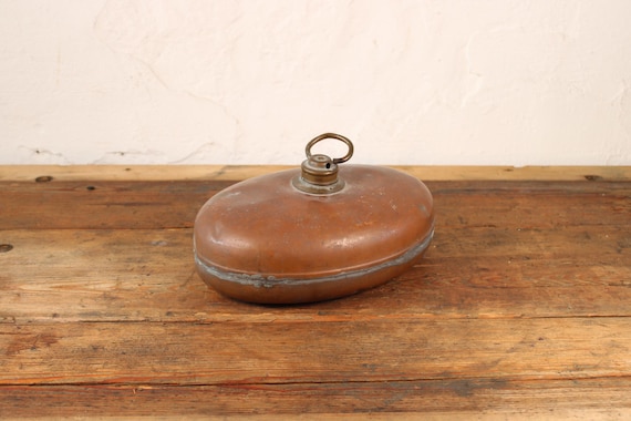 Buy Vintage Hot-water Warmer • Vintage Wärmflasche Metall • Höhe 8 × Breite 26 Cm Online in India