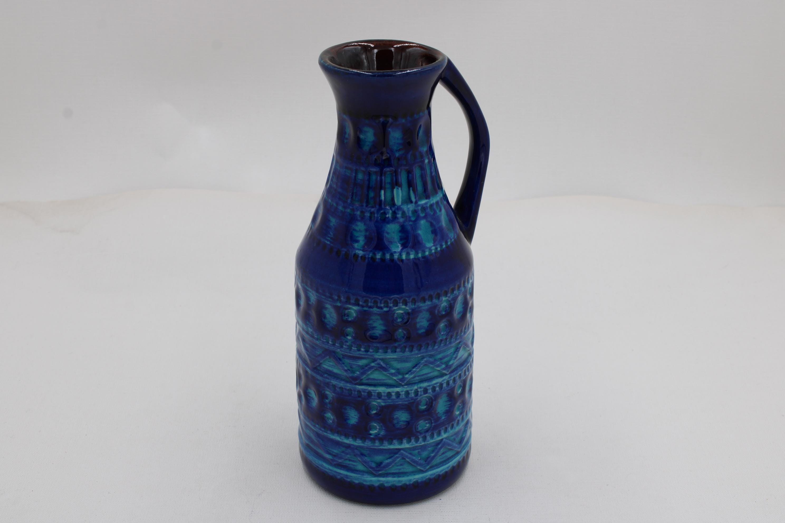 Vintage Bay Keramik Fat Lava Vase 224-20 | West Germany 1960er