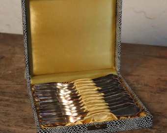 Versilberte Desertgabeln WMF Vintage Schmuckbesteck Silber