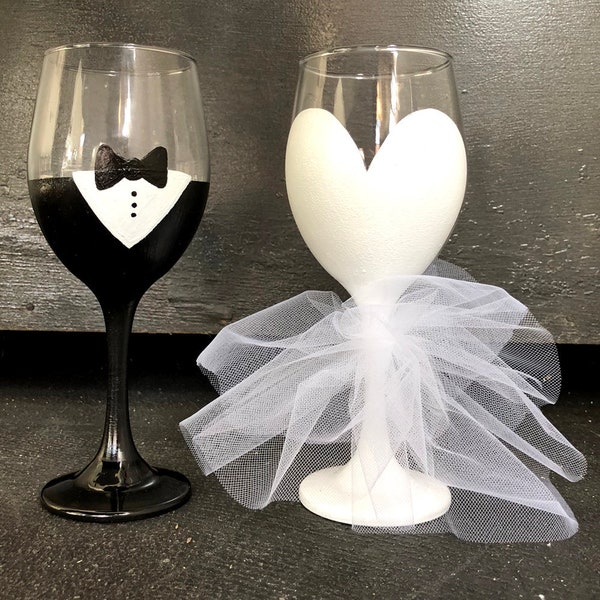 Bride Groom Glasses Etsy