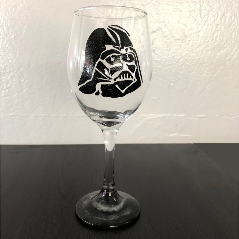 Star Wars Inspired Wine Glass Single Etsy