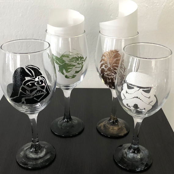 star wars wine glasses