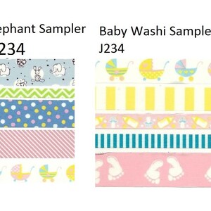 5 Ft Washi Tape Sampler,scrapbook,stamping,journaling,tape,masking tape,crafts,gifts,supplies,embellishments,Best Deals,junk journal
