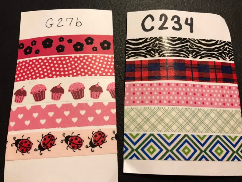 Sampler set 4 Red,Floral,Christmas Masking Tape Tape Scrapbook Crafts Tags Cards 25 Feet Washi Tape Embellishment