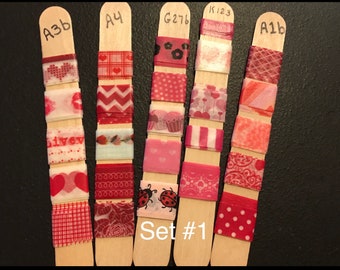 25 Feet Washi Tape SAMPLER 1 scrapbook, stamping, journaling, tape, masking tape, crafts, gifts