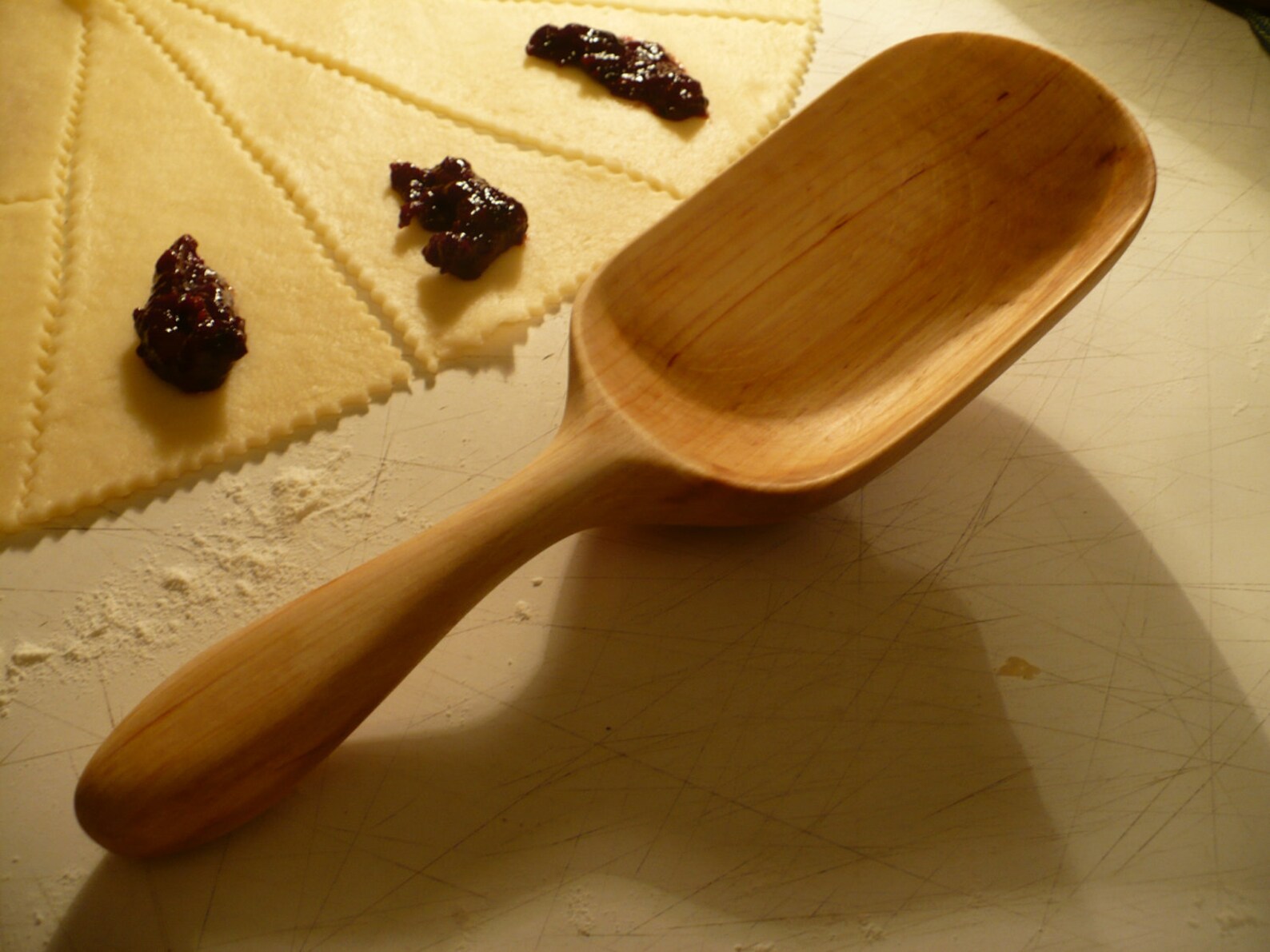 Flour Spoon Flour Scoop Hand Carved Wooden Scoop Old style | Etsy