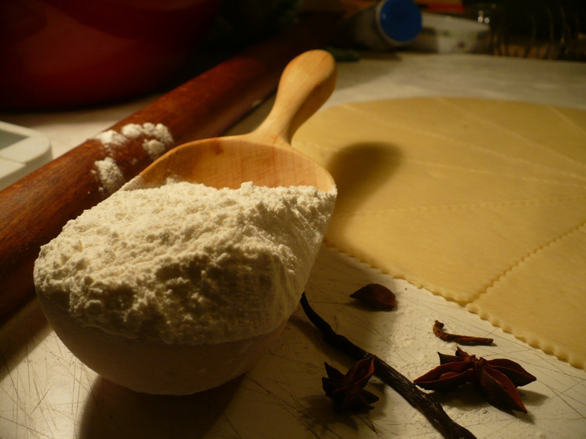 Flour Spoon Flour Scoop Hand Carved Wooden Scoop Old style | Etsy