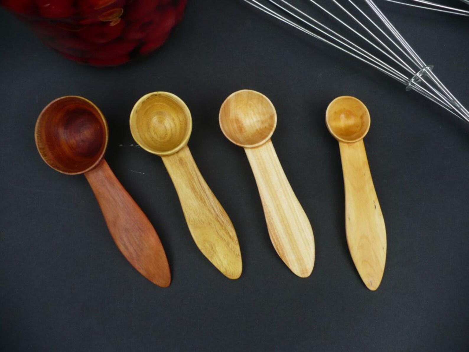 Wooden Measuring Spoon Set Wooden Measuring Spoons Measuring Etsy