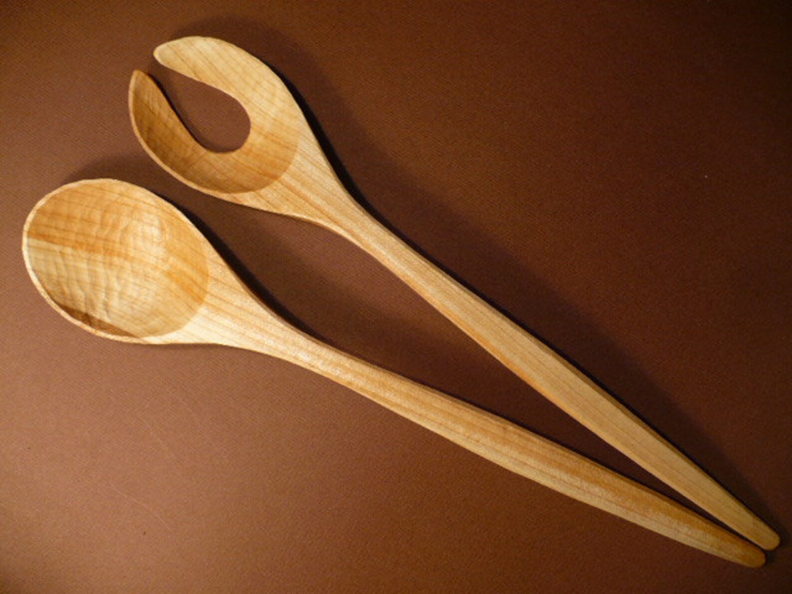 Wooden Salad Set Set of Utensilsl for Serving Salads or Etsy