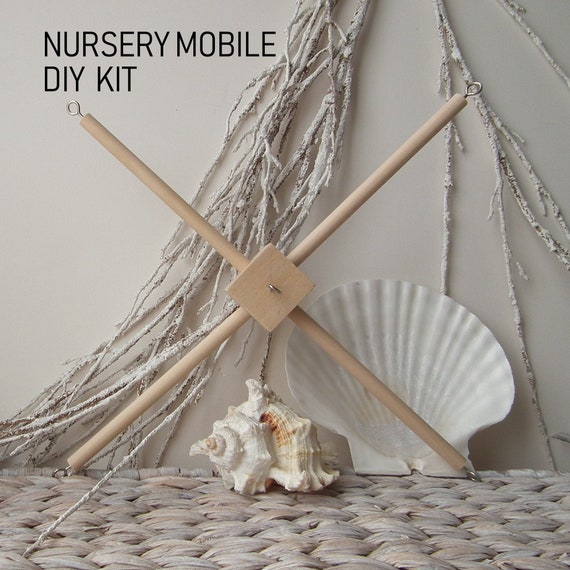 Wooden Mobile Diy Kit Baby Mobile Nursery Mobile Cross Crib Etsy