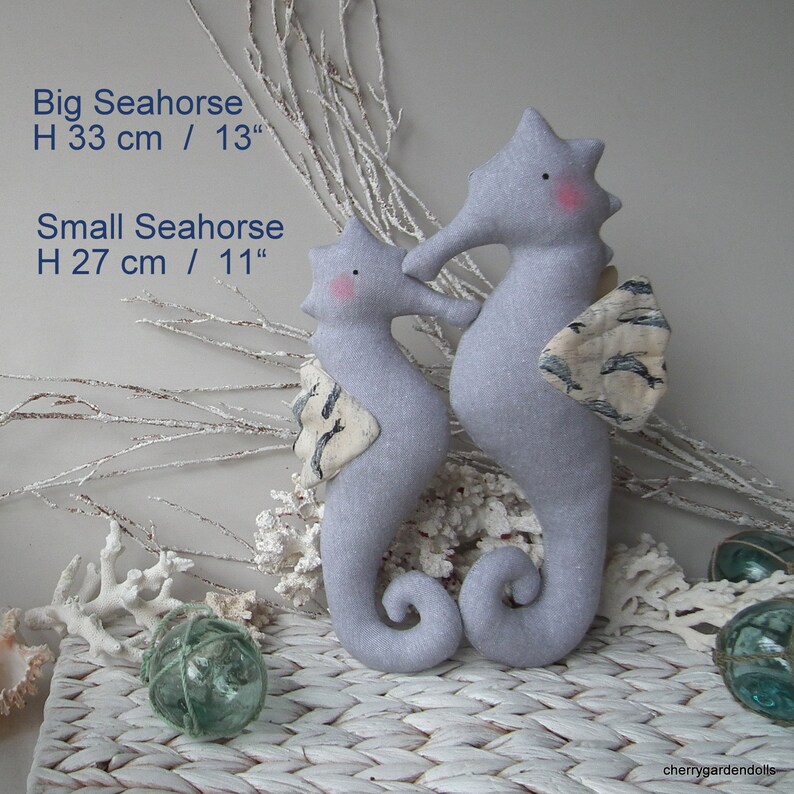 Plush Seahorse Doll 2 Stuffed Seahorses: Mom and Her Baby | Etsy
