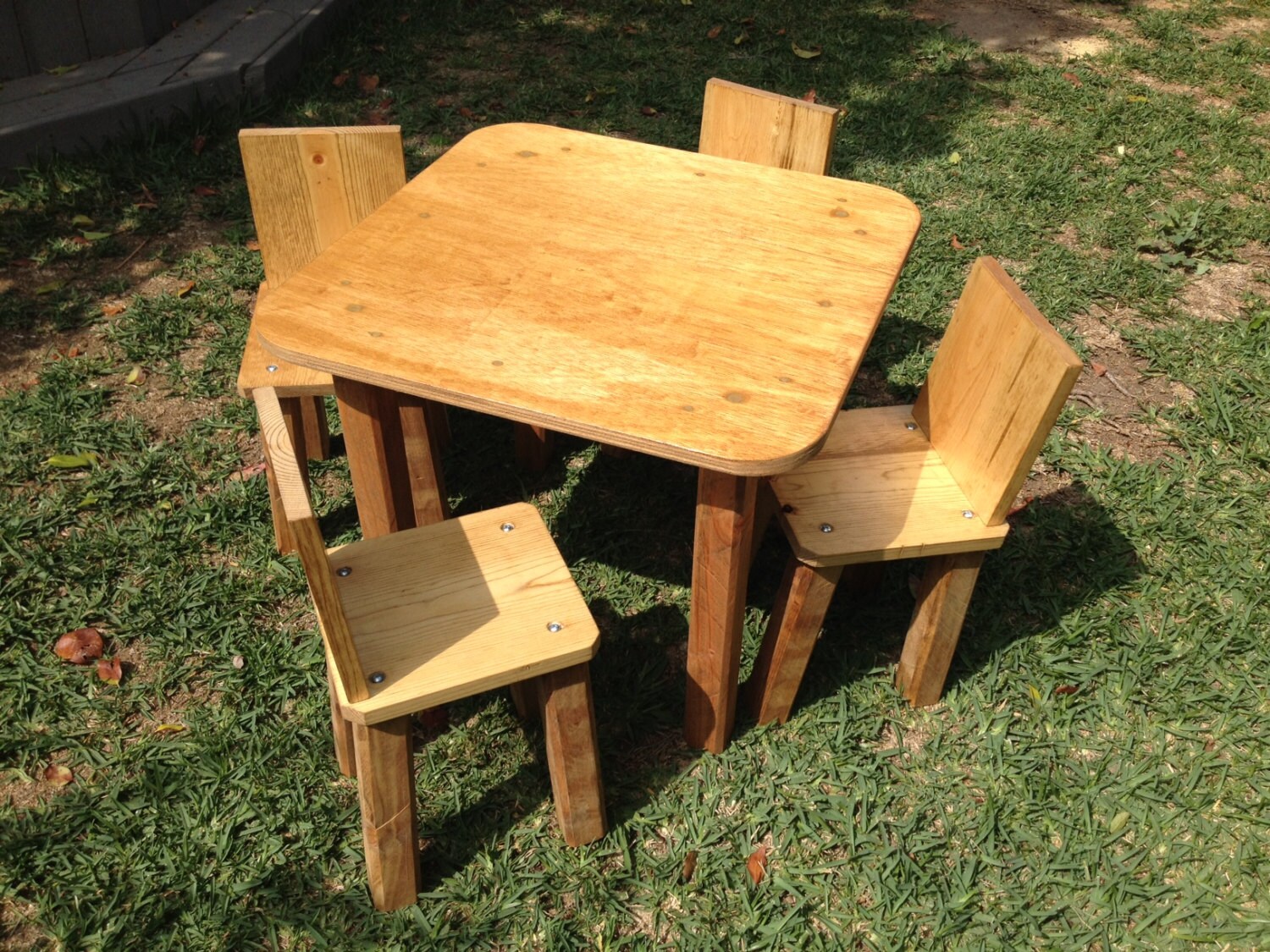 Kids table and chairs childrens table and chairs handmade at Etsy