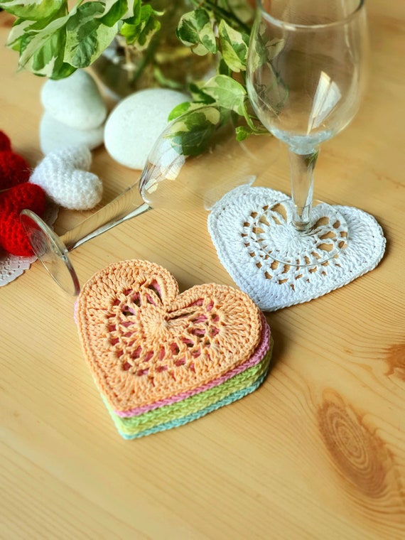 Decorazioni in legno Cuore di pizzo stile shabby chic - - L'eccellenza fatta a mano