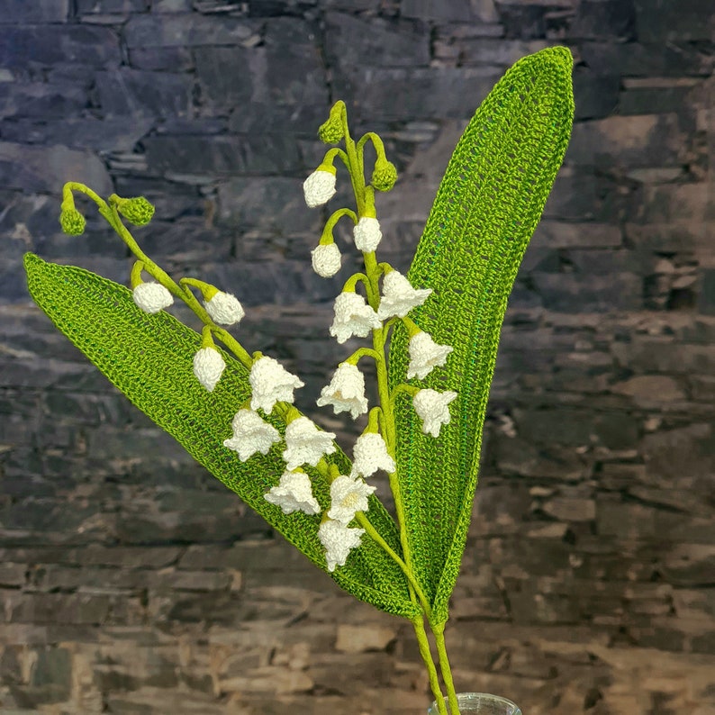Lily of the Valley crochet pattern listing photo by mycreativebutterfly