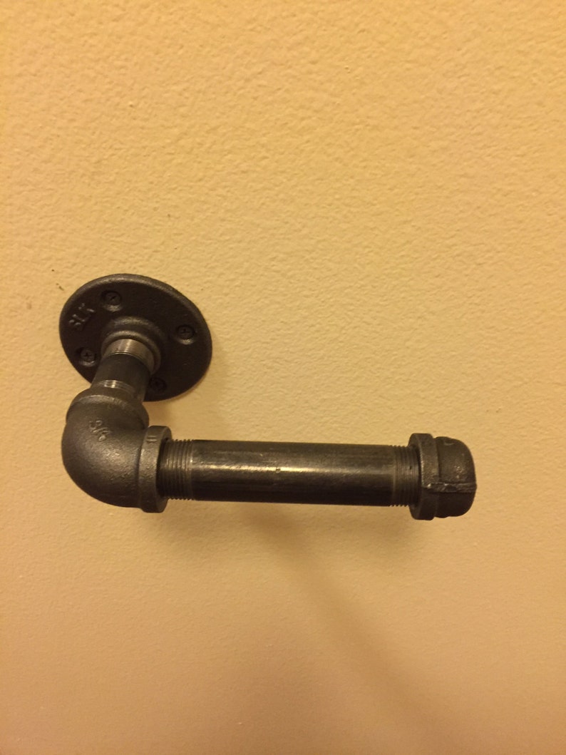 Set of 4 3/4 Industrial Iron Pipe Bathroom Fixtures Etsy