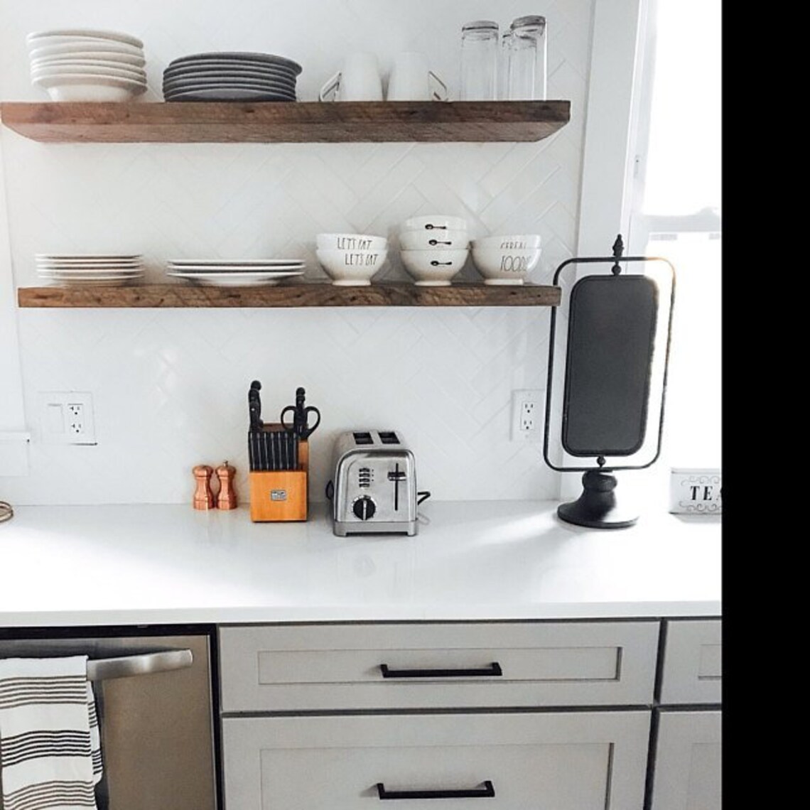 11 DEEP Heavyduty Reclaimed Wood Floating Shelves With Steel Etsy