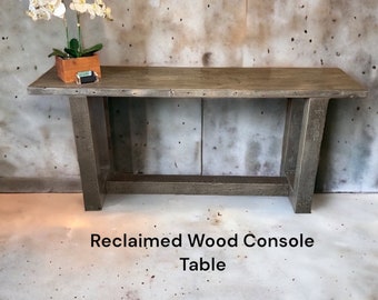 Reclaimed Wood Console Table