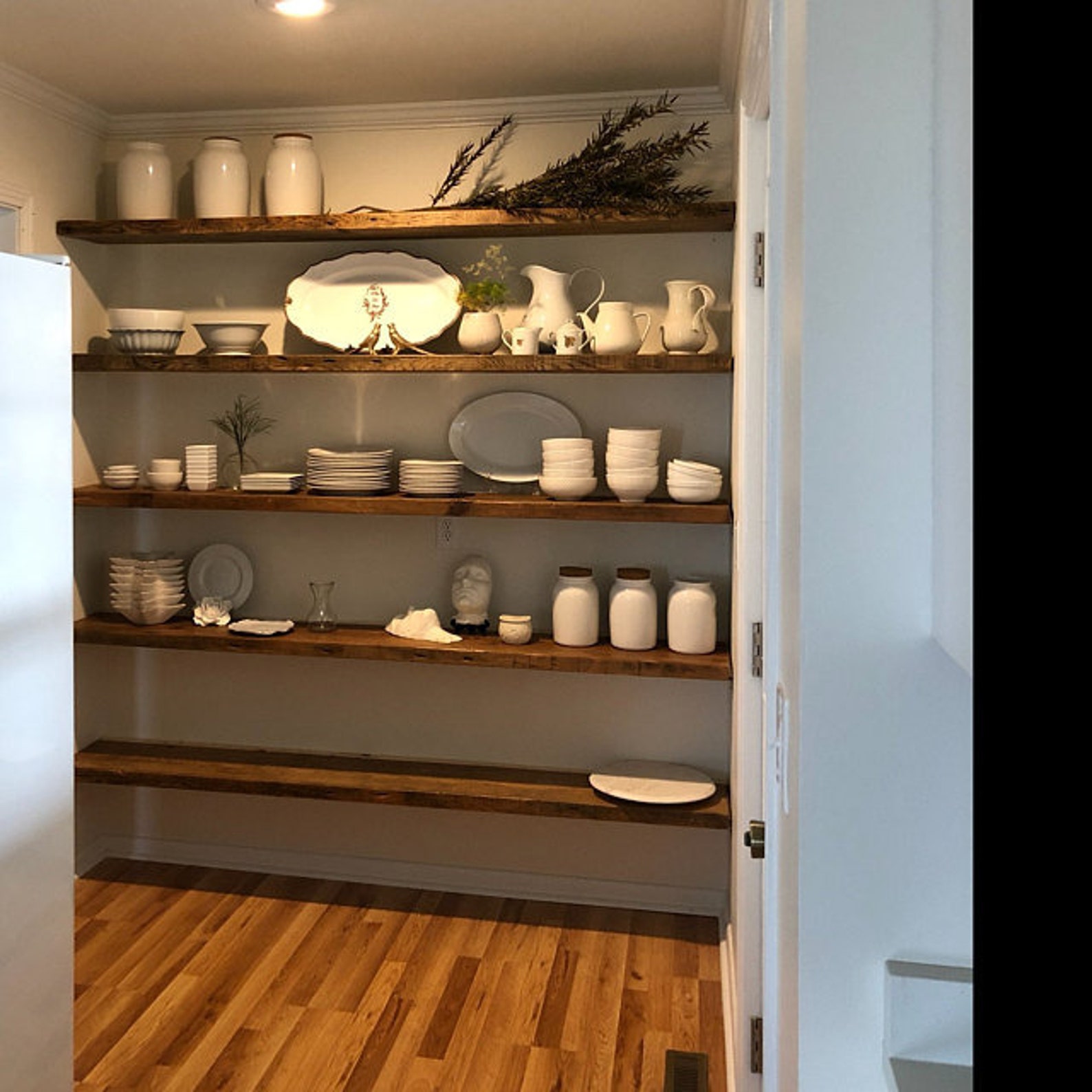 HEAVYDUTY RECLAIMED Wood Floating Shelves WIth Steel Brackets Etsy