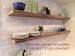 HEAVY-DUTY RECLAIMED Rustic Wood Floating Shelves With Steel Brackets Made to Order. Sold Individually 