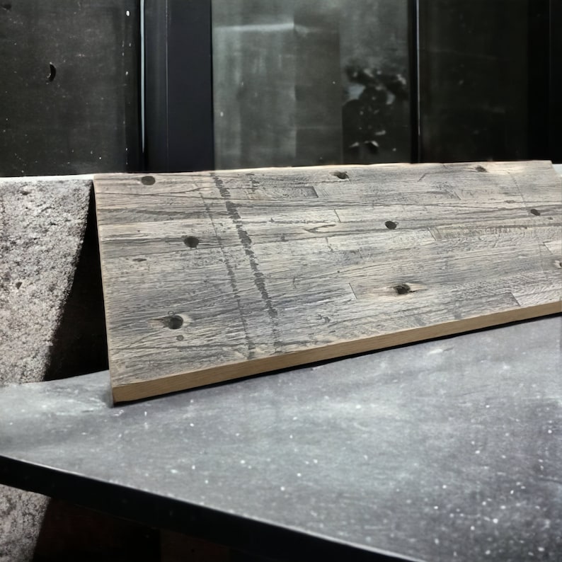 Modern, Industrial Reclaimed Oak, Boxcar Floor Dining Table image 10