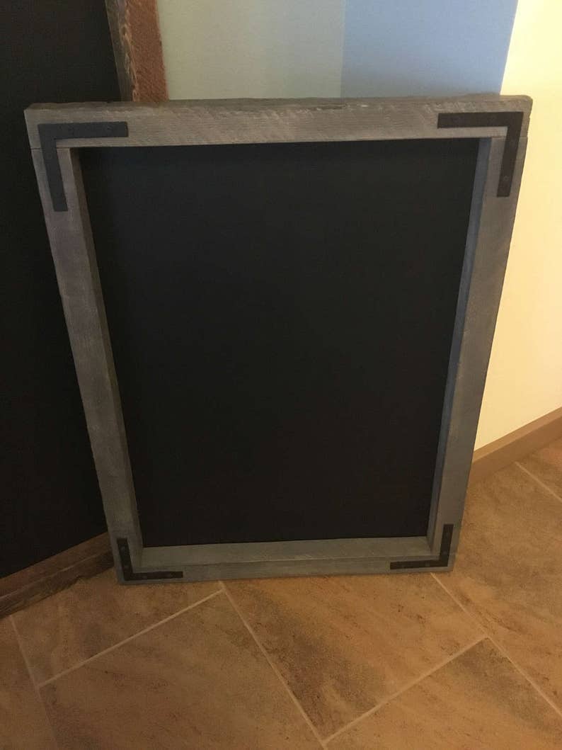 HISTORIC RECLAIMED WOOD Chalkboards Using 3/4 Thick Material. With or Without Decorative Cornices image 2