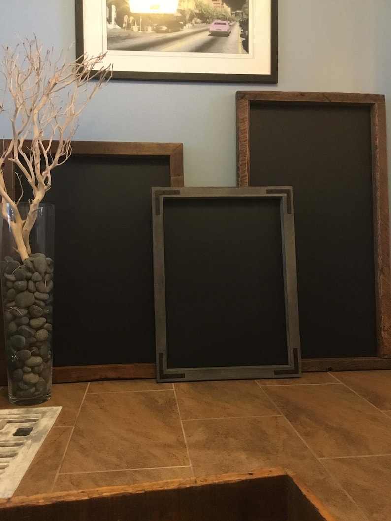 HISTORIC RECLAIMED WOOD Chalkboards Using 3/4 Thick Material. With or Without Decorative Cornices image 1