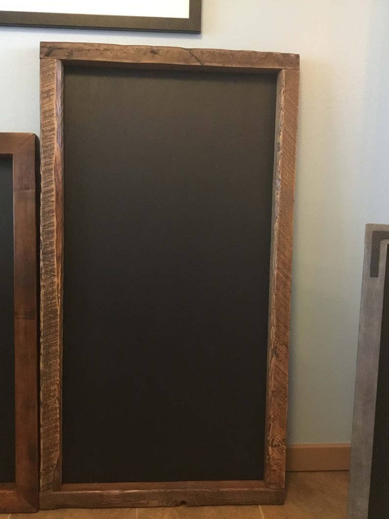 HISTORIC RECLAIMED WOOD Chalkboards Using 3/4 Thick Material. With or Without Decorative Cornices image 4