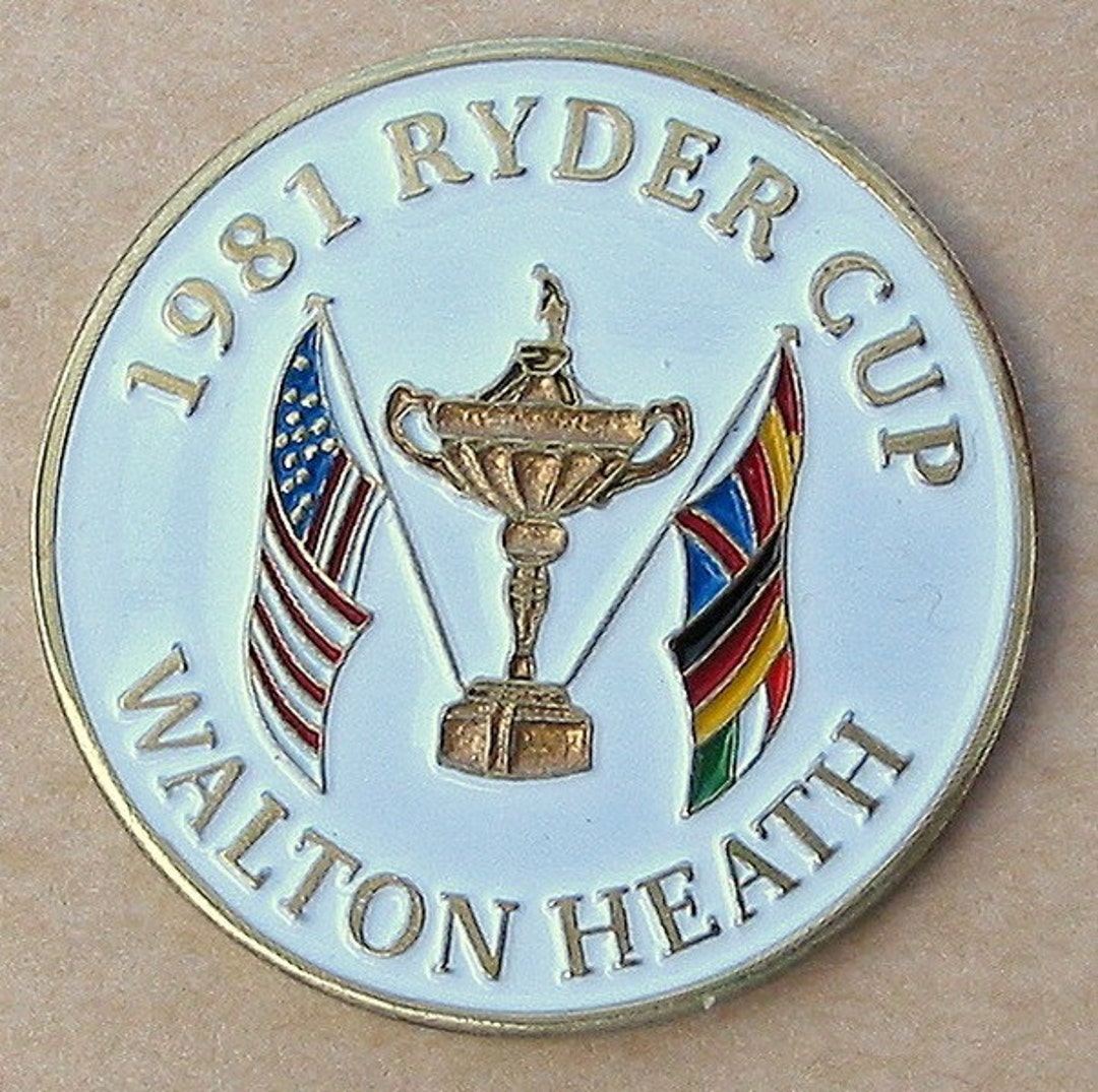 Golf Ball Marker Coin Marker Fits Hat Clip 1981 Ryder Cup Golfball