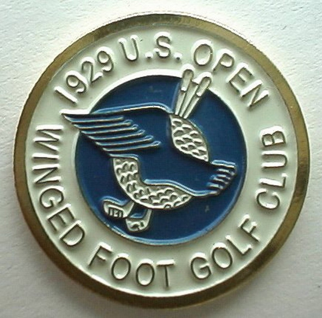 Vintage Hand Painted Coin Golf Ball Marker 1929 US Open Golf