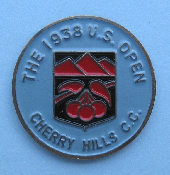 Image of Old Golf Ball Marker For The 1938 Us Open Championship - Cherry Hills Country Club Great 82 Year Old Birthday Gift Or Present
