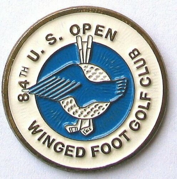 U.S. Open ゴルフマーカーコレクション　全米ゴルフオープン 古い手描きのゴルフボールマーカー 1984年全米オープンゴルフ選手権