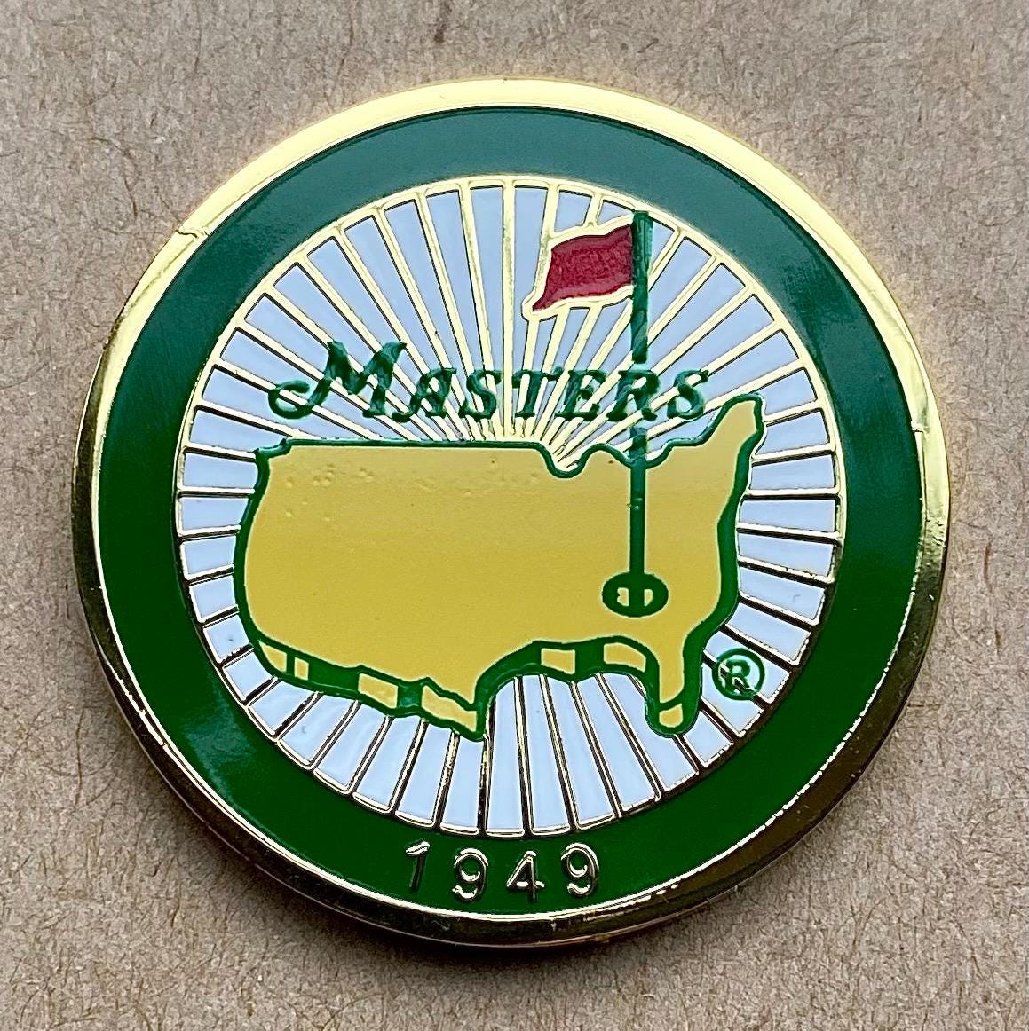 Golden Age スペシャルイヤーブックカード　マーク Fabulous 1949 Masters Double Sided Enamelled Coin Golf Ball Marker