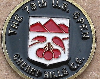 Old Golf Ball Marker for the 1978 US Open Golf Championship - Cherry Hills Country Club - Great birthday gift 46 year old