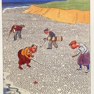 Golf Postkarte - Hilarious Comic Fun. Ideal, um ein Golf-Geburtstagskartengeschenk für Ehemann, Ehefrau, Freund, Verwandte zu machen. Ball verloren!  Guiness!