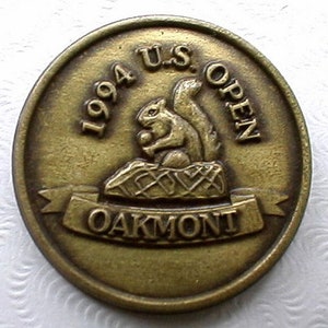 Rare bronze golf ball marker for the 1994 US Open Golf Championship at the Oakmont Country Golf Club USA  A great birthday gift 30 year old