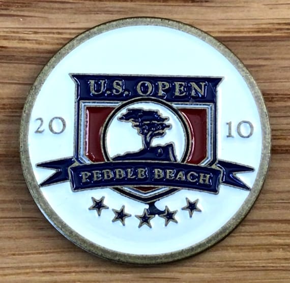 U.S. Open ゴルフマーカーコレクション　アメリカ合衆国オープン記念メダル 2010年全米オープンゴルフ選手権の古い手描きゴルフボールマーカー