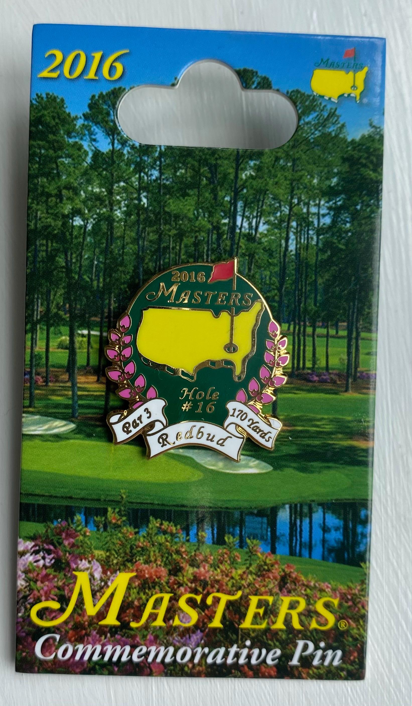 Fabulous 2016 Masters Augusta Golf Club Enamel Pin Badge Golf Ball - Main Image