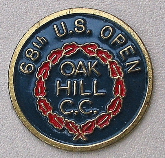 Old Hand Painted Coin Golf Ball Marker for the 1968 US Open Golf